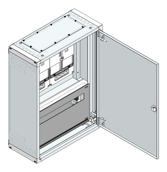 MEHLER - AP Zählerverteiler+RW Kärnten für TN-Netz, außen B575xH765xT250mm