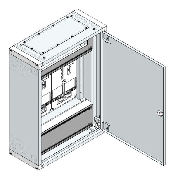 MEHLER - AP Zählerverteiler+RW NÖ Netz für TN-Netz, außen B575xH765xT250mm