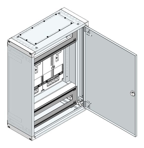 MEHLER - AP Zählerverteiler+RW OÖ, Salzburg für TN-Netz, außen B575xH765xT250mm