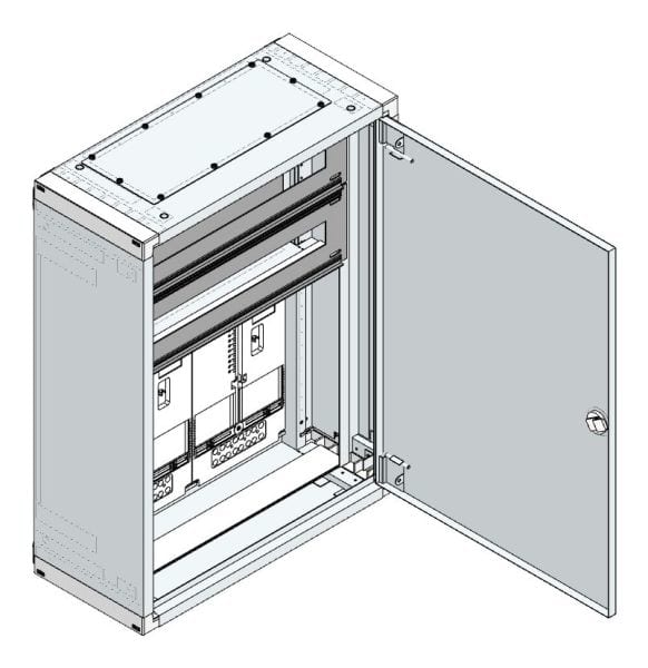 MEHLER - AP Zählerverteiler+RW Wiener Netze für TN-Netz, außen B575xH765xT250mm