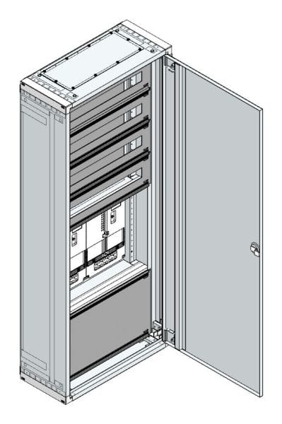 MEHLER - AP Zählerverteiler+RW NÖ Netz für TN-Netz, außen B575xH1390xT250mm