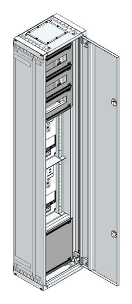 MEHLER - AP Zählerverteiler+RW NÖ Netz für TN-Netz, außen B360xH1690xT250mm
