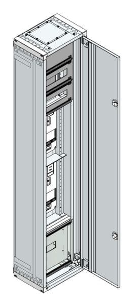 MEHLER - AP Zählerverteiler+RW Vorarlberg für TN-Netz, außen B360xH1690xT250mm