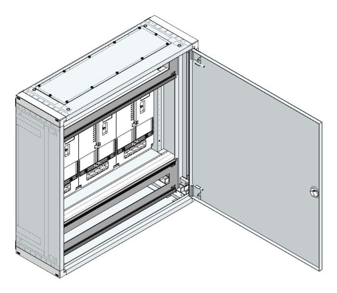 MEHLER - AP Zählerverteiler+RW OÖ, Salzburg für TN-Netz, außen B775xH765xT250mm