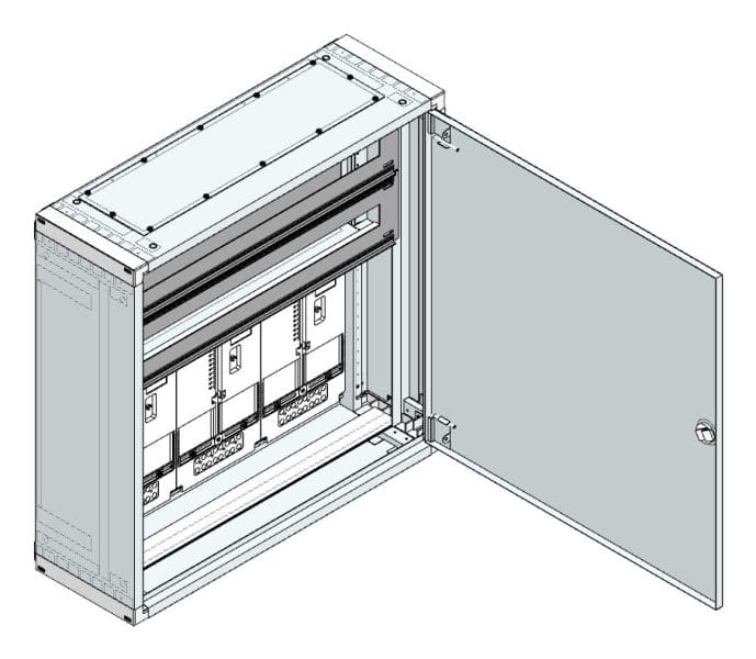 MEHLER - AP Zählerverteiler+RW Wiener Netze für TN-Netz, außen B775xH765xT250mm