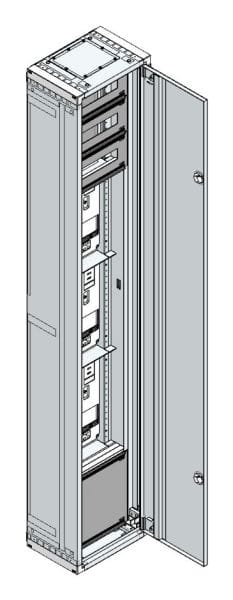 MEHLER - AP Zählerverteiler+RW NÖ Netz für TN-Netz, außen B360xH2015xT250mm