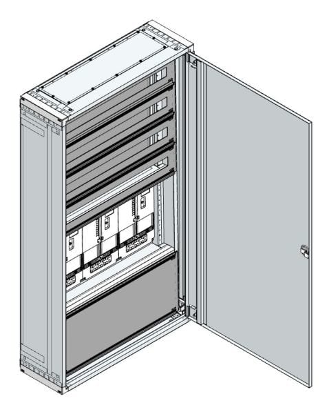 MEHLER - AP Zählerverteiler+RW NÖ Netz für TN-Netz, außen B775xH1390xT250mm