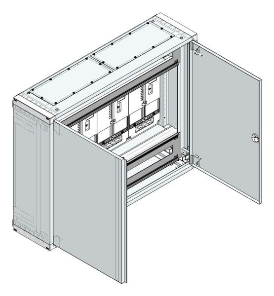 MEHLER - AP Zählerverteiler+RW OÖ, Salzburg für TN-Netz, außen B985xH765xT250mm