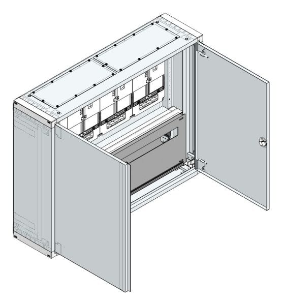 MEHLER - AP Zählerverteiler+RW Tirol für TN-Netz, außen B985xH765xT250mm