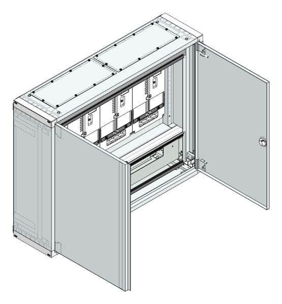 MEHLER - AP Zählerverteiler+RW Vorarlberg für TN-Netz, außen B985xH765xT250mm