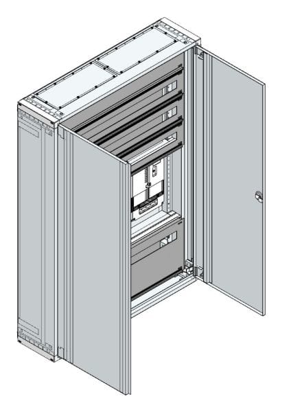 MEHLER - AP Zählerverteiler+RW Tirol für TN-Netz, außen B985xH1390xT250mm