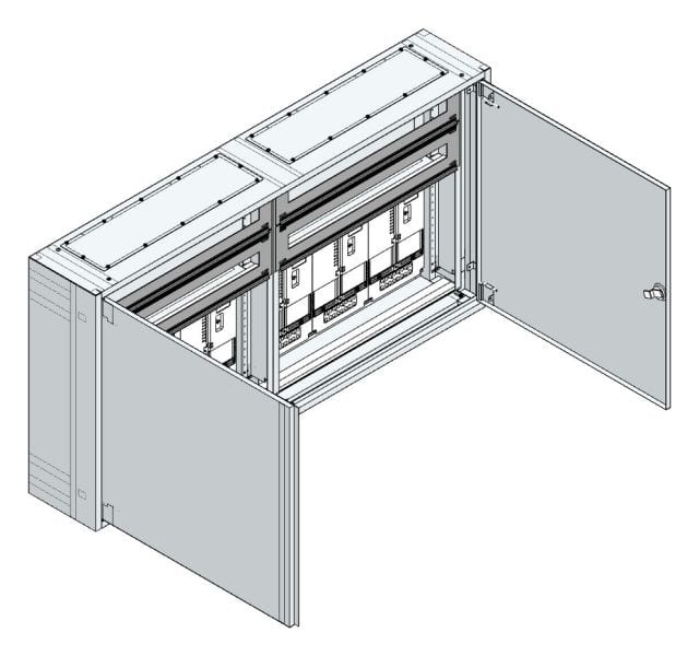 MEHLER - AP Zählerverteiler+RW Wiener Netze für TN-Netz, außen B1480xH765xT250mm
