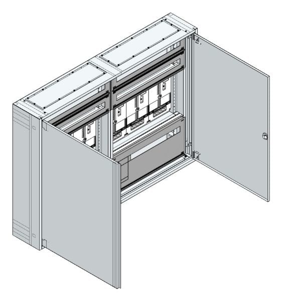 MEHLER - AP Zählerverteiler+RW OÖ, Salzburg für TN-Netz, außen B1480xH1065xT250mm