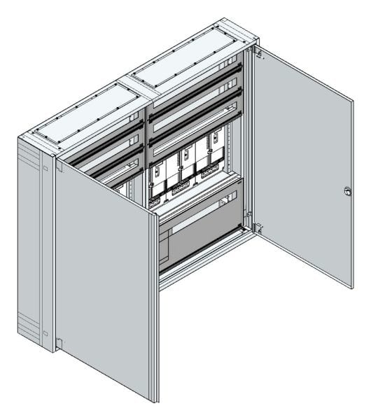 MEHLER - AP Zählerverteiler+RW OÖ, Salzburg für TN-Netz, außen B1480xH1215xT250mm