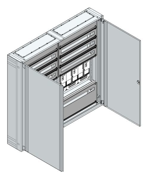 MEHLER - AP Zählerverteiler+RW Kärnten für TN-Netz, außen B1480xH1390xT250mm
