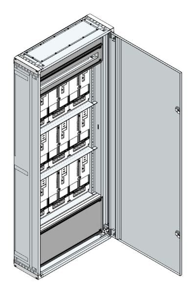MEHLER - AP Zählerverteiler+RW NÖ Netz für TN-Netz, außen B775xH1840xT250mm