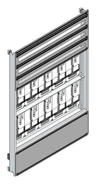 MEHLER - Zählerverteilereinsatz,10ZP, Wien TN-Netz, Einsatzmaß B1125xH1626mm