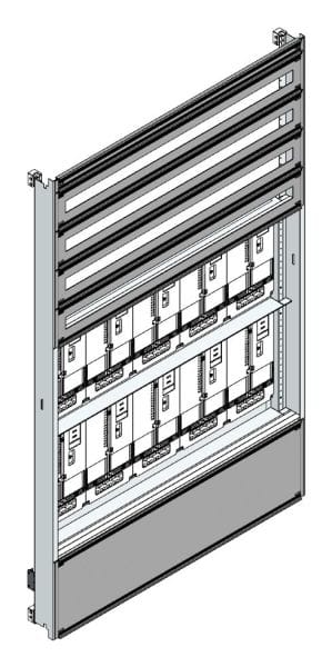 MEHLER - Zählerverteilereinsatz,10ZP, Wien TN-Netz, Einsatzmaß B1125xH1775mm