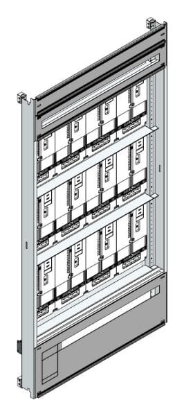 MEHLER - Zählerverteilereinsatz,12ZP, OÖ,Salzburg TN-Netz, Einsatzmaß B915xH1775mm