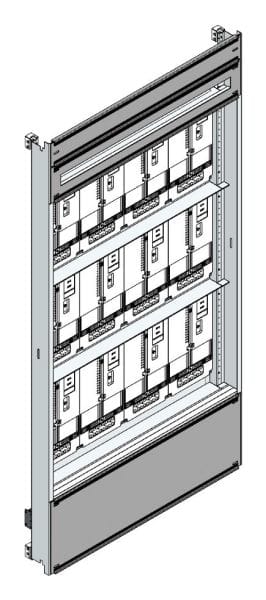 MEHLER - Zählerverteilereinsatz,12ZP, Wien TN-Netz, Einsatzmaß B915xH1775mm