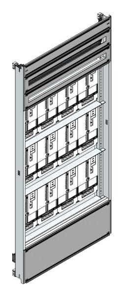 MEHLER - Zählerverteilereinsatz,12ZP, Wien TN-Netz, Einsatzmaß B915xH1950mm