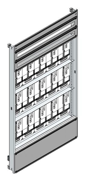 MEHLER - Zählerverteilereinsatz,15ZP, Wien TN-Netz, Einsatzmaß B1125xH1950mm