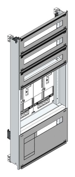 MEHLER - Zählerverteilereinsatz,2ZP, OÖ,Salzburg TN-Netz, Einsatzmaß B505xH1150mm