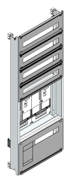 MEHLER - Zählerverteilereinsatz,2ZP, OÖ,Salzburg TN-Netz, Einsatzmaß B505xH1325mm