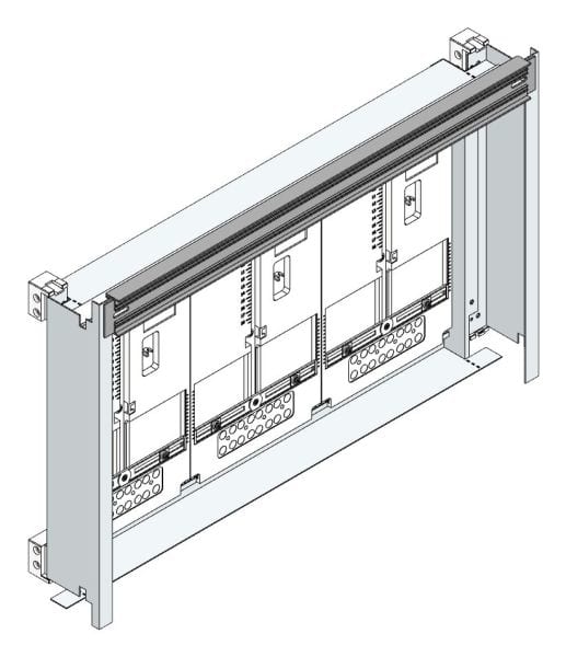 MEHLER - Zählerverteilereinsatz,3ZP, Wien TN-Netz, Einsatzmaß B705xH450mm