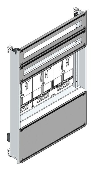 MEHLER - Zählerverteilereinsatz,3ZP, Wien TN-Netz, Einsatzmaß B705xH1000mm