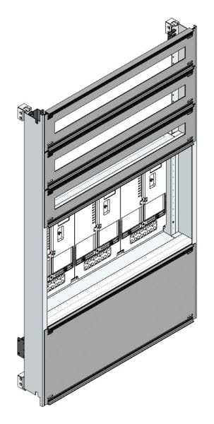MEHLER - Zählerverteilereinsatz,3ZP, Wien TN-Netz, Einsatzmaß B705xH1150mm