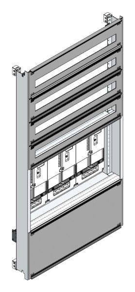 MEHLER - Zählerverteilereinsatz,3ZP, Wien TN-Netz, Einsatzmaß B705xH1325mm