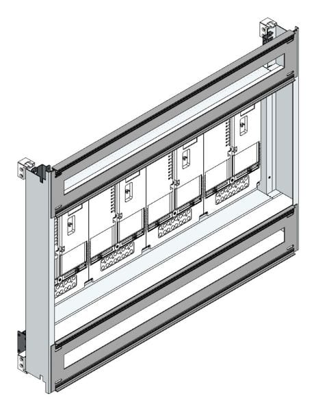 MEHLER - Zählerverteilereinsatz,4ZP, OÖ,Salzburg TN-Netz, Einsatzmaß B915xH700mm
