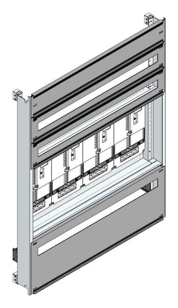 MEHLER - Zählerverteilereinsatz,4ZP, Tirol TN-Netz, Einsatzmaß B915xH1150mm