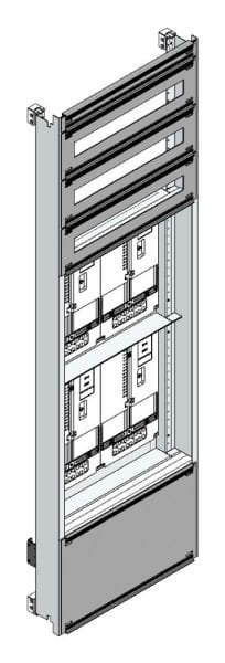 MEHLER - Zählerverteilereinsatz,4ZP, Wien TN-Netz, Einsatzmaß B505xH1625mm
