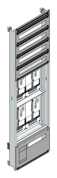 MEHLER - Zählerverteilereinsatz,4ZP, OÖ,Salzburg TN-Netz, Einsatzmaß B505xH1775mm