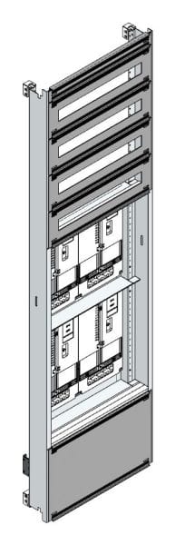 MEHLER - Zählerverteilereinsatz,4ZP, Wien TN-Netz, Einsatzmaß B505xH1775mm