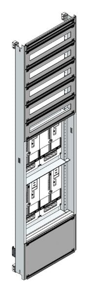 MEHLER - Zählerverteilereinsatz,4ZP, Wien TN-Netz, Einsatzmaß B505xH1950mm