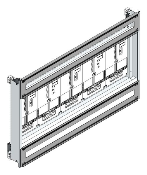 MEHLER - Zählerverteilereinsatz,5ZP, OÖ,Salzburg TN-Netz, Einsatzmaß B1125xH700mm