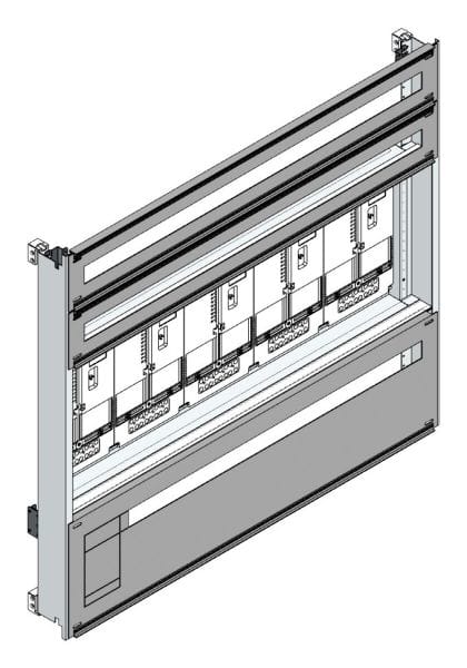 MEHLER - Zählerverteilereinsatz,5ZP, OÖ,Salzburg TN-Netz, Einsatzmaß B1125xH1000mm