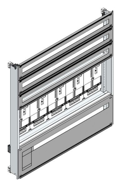 MEHLER - Zählerverteilereinsatz,5ZP, OÖ,Salzburg TN-Netz, Einsatzmaß B1125xH1150mm