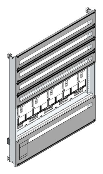 MEHLER - Zählerverteilereinsatz,5ZP, OÖ,Salzburg TN-Netz, Einsatzmaß B1125xH1325mm