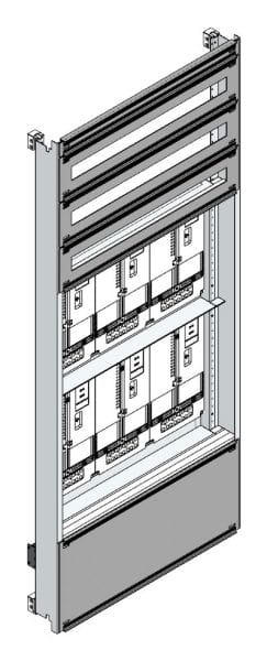 MEHLER - Zählerverteilereinsatz,6ZP, Wien TN-Netz, Einsatzmaß B705xH1625mm