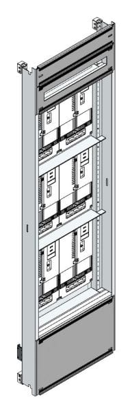 MEHLER - Zählerverteilereinsatz,6ZP, Wien TN-Netz, Einsatzmaß B505xH1775mm
