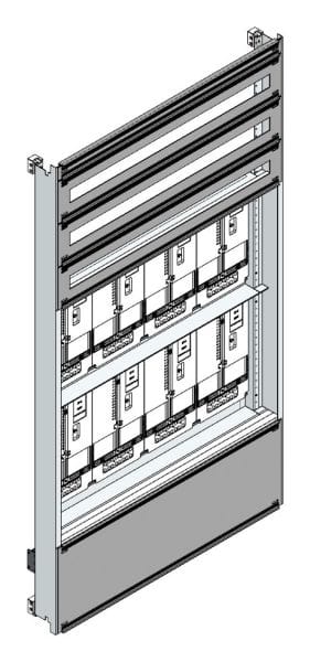 MEHLER - Zählerverteilereinsatz,8ZP, Wien TN-Netz, Einsatzmaß B915xH1625mm