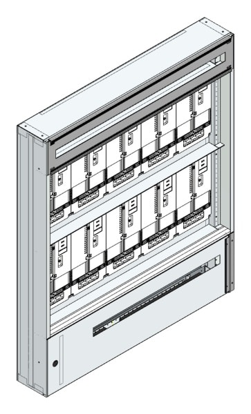 MEHLER - Maskenzählerverteiler+RW Steiermark für TN-Netz, außen B1125xH1325xT175mm