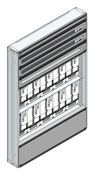 MEHLER - Maskenzählerverteiler+RW NÖ Netz für TN-Netz, außen B1125xH1625xT175mm
