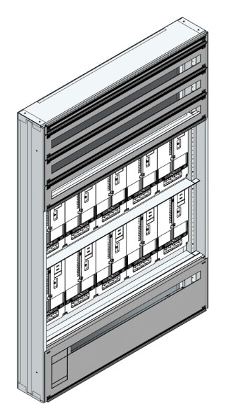 MEHLER - Maskenzählerverteiler+RW OÖ, Salzburg für TN-Netz, außen B1125xH1625xT175mm