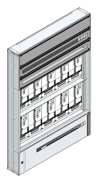 MEHLER - Maskenzählerverteiler+RW Steiermark für TN-Netz, außen B1125xH1625xT175mm