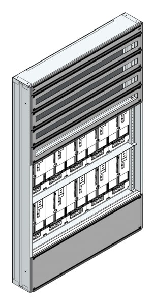 MEHLER - Maskenzählerverteiler+RW NÖ Netz für TN-Netz, außen B1125xH1775xT175mm
